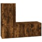 vidaXL 2-tlg. TV-Schrank-Set Räuchereiche Holzwerkstoff vidaXL 2-tlg. TV-Schrank-Set Räuchereiche Holzwerkstoff