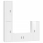 vidaXL 4-tlg. TV-Schrank-Set Hochglanz-Weiß Holzwerkstoff vidaXL 4-tlg. TV-Schrank-Set Hochglanz-Weiß Holzwerkstoff