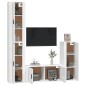 vidaXL 4-tlg. TV-Schrank-Set Hochglanz-Weiß Holzwerkstoff vidaXL 4-tlg. TV-Schrank-Set Hochglanz-Weiß Holzwerkstoff