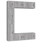 vidaXL 7-tlg. TV-Schrank-Set Grau Sonoma Holzwerkstoff vidaXL 7-tlg. TV-Schrank-Set Grau Sonoma Holzwerkstoff