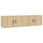 vidaXL TV-Wandschränke 2 Stk. Sonoma-Eiche 80x34,5x40 cm vidaXL TV-Wandschränke 2 Stk. Sonoma-Eiche 80x34,5x40 cm