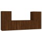 vidaXL 3-tlg. TV-Schrank-Set Braun Eichen-Optik Holzwerkstoff vidaXL 3-tlg. TV-Schrank-Set Braun Eichen-Optik Holzwerkstoff