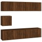 vidaXL 7-tlg. TV-Schrank-Set Braun Eichen-Optik Holzwerkstoff vidaXL 7-tlg. TV-Schrank-Set Braun Eichen-Optik Holzwerkstoff