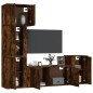 vidaXL 5-tlg. TV-Schrank-Set Räuchereiche Holzwerkstoff vidaXL 5-tlg. TV-Schrank-Set Räuchereiche Holzwerkstoff