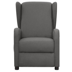 Massagesessel Hellgrau Stoff