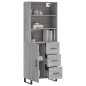 vidaXL Highboard Grau Sonoma 69,5x34x180 cm Holzwerkstoff vidaXL Highboard Grau Sonoma 69,5x34x180 cm Holzwerkstoff