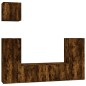 vidaXL 5-tlg. TV-Schrank-Set Räuchereiche Holzwerkstoff vidaXL 5-tlg. TV-Schrank-Set Räuchereiche Holzwerkstoff