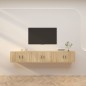 vidaXL TV-Wandschränke 3 Stk. Sonoma-Eiche 80x34,5x40 cm vidaXL TV-Wandschränke 3 Stk. Sonoma-Eiche 80x34,5x40 cm