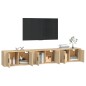 vidaXL TV-Wandschränke 3 Stk. Sonoma-Eiche 80x34,5x40 cm vidaXL TV-Wandschränke 3 Stk. Sonoma-Eiche 80x34,5x40 cm