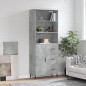 vidaXL Highboard Betongrau 69,5x34x180 cm Holzwerkstoff vidaXL Highboard Betongrau 69,5x34x180 cm Holzwerkstoff