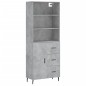 vidaXL Highboard Betongrau 69,5x34x180 cm Holzwerkstoff vidaXL Highboard Betongrau 69,5x34x180 cm Holzwerkstoff