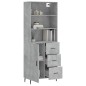 vidaXL Highboard Betongrau 69,5x34x180 cm Holzwerkstoff vidaXL Highboard Betongrau 69,5x34x180 cm Holzwerkstoff