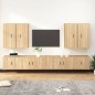 vidaXL 8-tlg. TV-Schrank-Set Sonoma-Eiche Holzwerkstoff vidaXL 8-tlg. TV-Schrank-Set Sonoma-Eiche Holzwerkstoff