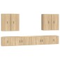 vidaXL 8-tlg. TV-Schrank-Set Sonoma-Eiche Holzwerkstoff vidaXL 8-tlg. TV-Schrank-Set Sonoma-Eiche Holzwerkstoff