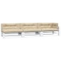 vidaXL Palettenkissen 7-tlg. Beige Stoff vidaXL Palettenkissen 7-tlg. Beige Stoff