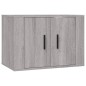 vidaXL 4-tlg. TV-Schrank-Set Grau Sonoma Holzwerkstoff vidaXL 4-tlg. TV-Schrank-Set Grau Sonoma Holzwerkstoff