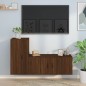 vidaXL 2-tlg. TV-Schrank-Set Braun Eichen-Optik Holzwerkstoff vidaXL 2-tlg. TV-Schrank-Set Braun Eichen-Optik Holzwerkstoff