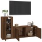 vidaXL 2-tlg. TV-Schrank-Set Braun Eichen-Optik Holzwerkstoff vidaXL 2-tlg. TV-Schrank-Set Braun Eichen-Optik Holzwerkstoff