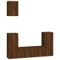 vidaXL 5-tlg. TV-Schrank-Set Braun Eichen-Optik Holzwerkstoff vidaXL 5-tlg. TV-Schrank-Set Braun Eichen-Optik Holzwerkstoff