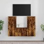 vidaXL 3-tlg. TV-Schrank-Set Räuchereiche Holzwerkstoff vidaXL 3-tlg. TV-Schrank-Set Räuchereiche Holzwerkstoff