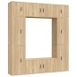 vidaXL 8-tlg. TV-Schrank-Set Sonoma-Eiche Holzwerkstoff vidaXL 8-tlg. TV-Schrank-Set Sonoma-Eiche Holzwerkstoff