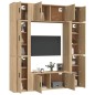 vidaXL 8-tlg. TV-Schrank-Set Sonoma-Eiche Holzwerkstoff vidaXL 8-tlg. TV-Schrank-Set Sonoma-Eiche Holzwerkstoff