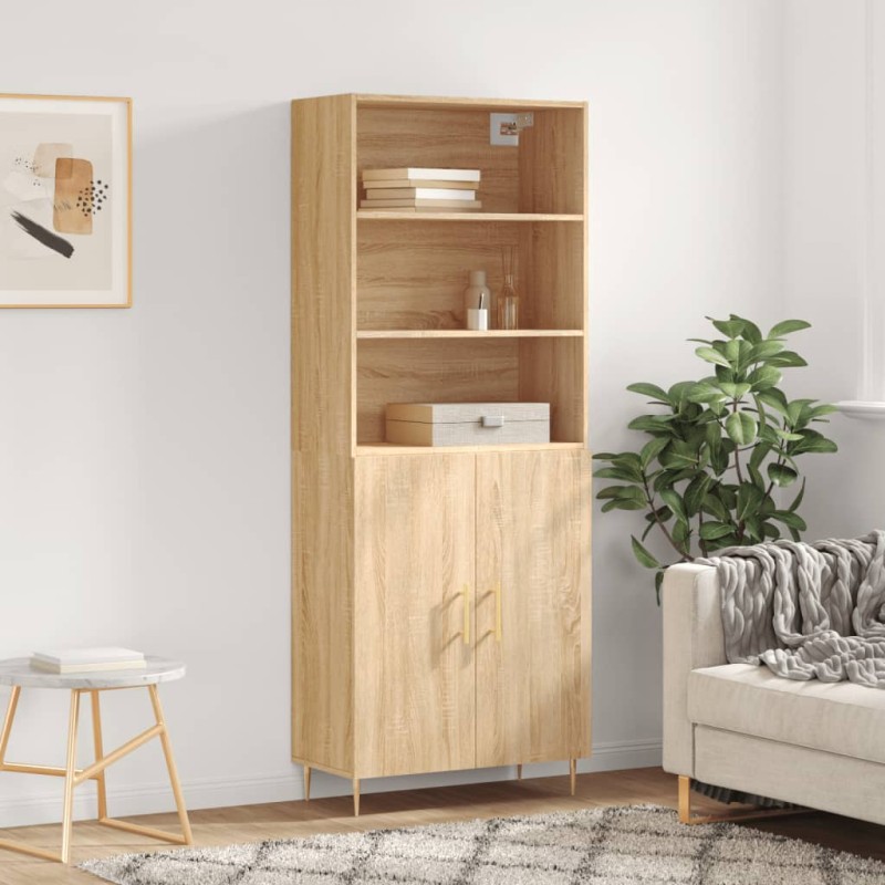 vidaXL Highboard Sonoma-Eiche 69,5x34x180 cm Holzwerkstoff vidaXL Highboard Sonoma-Eiche 69,5x34x180 cm Holzwerkstoff