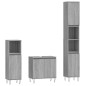 vidaXL 3-tlg. Badmöbel-Set Grau Sonoma Holzwerkstoff vidaXL 3-tlg. Badmöbel-Set Grau Sonoma Holzwerkstoff