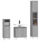 vidaXL 3-tlg. Badmöbel-Set Grau Sonoma Holzwerkstoff vidaXL 3-tlg. Badmöbel-Set Grau Sonoma Holzwerkstoff