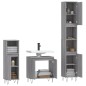vidaXL 3-tlg. Badmöbel-Set Grau Sonoma Holzwerkstoff vidaXL 3-tlg. Badmöbel-Set Grau Sonoma Holzwerkstoff