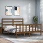 vidaXL Massivholzbett mit Kopfteil Honigbraun 160x200 cm vidaXL Massivholzbett mit Kopfteil Honigbraun 160x200 cm