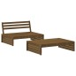 vidaXL 2-tlg. Garten-Lounge-Set mit Kissen Honigbraun Massivholz vidaXL 2-tlg. Garten-Lounge-Set mit Kissen Honigbraun Massivholz