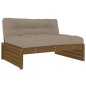 vidaXL 2-tlg. Garten-Lounge-Set mit Kissen Honigbraun Massivholz vidaXL 2-tlg. Garten-Lounge-Set mit Kissen Honigbraun Massivholz
