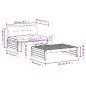 vidaXL 2-tlg. Garten-Lounge-Set mit Kissen Honigbraun Massivholz vidaXL 2-tlg. Garten-Lounge-Set mit Kissen Honigbraun Massivholz