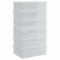vidaXL Aufbewahrungsboxen 6 Stk. Kunststoff 25 L Stapelbar vidaXL Aufbewahrungsboxen 6 Stk. Kunststoff 25 L Stapelbar