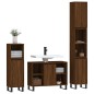vidaXL 3-tlg. Badmöbel-Set Braun Eichen-Optik Holzwerkstoff vidaXL 3-tlg. Badmöbel-Set Braun Eichen-Optik Holzwerkstoff