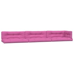 vidaXL Palettenkissen 7-tlg. Rosa Stoff