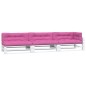 vidaXL Palettenkissen 7-tlg. Rosa Stoff vidaXL Palettenkissen 7-tlg. Rosa Stoff