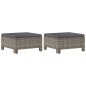 vidaXL 6-tlg. Garten-Lounge-Set mit Kissen Grau Poly Rattan vidaXL 6-tlg. Garten-Lounge-Set mit Kissen Grau Poly Rattan