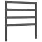 vidaXL Bettgestell mit Kopfteil Grau 90x190 cm Massivholz vidaXL Bettgestell mit Kopfteil Grau 90x190 cm Massivholz