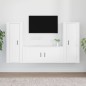 vidaXL 3-tlg. TV-Schrank-Set Weiß Holzwerkstoff vidaXL 3-tlg. TV-Schrank-Set Weiß Holzwerkstoff