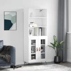 vidaXL Highboard Weiß 69,5x34x180 cm Holzwerkstoff