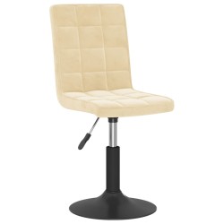 Esszimmerstuhl Drehbar Creme Samt