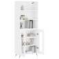 vidaXL Highboard Weiß 69,5x34x180 cm Holzwerkstoff vidaXL Highboard Weiß 69,5x34x180 cm Holzwerkstoff