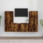 vidaXL 3-tlg. TV-Schrank-Set Räuchereiche Holzwerkstoff vidaXL 3-tlg. TV-Schrank-Set Räuchereiche Holzwerkstoff