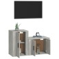 vidaXL 2-tlg. TV-Schrank-Set Betongrau Holzwerkstoff vidaXL 2-tlg. TV-Schrank-Set Betongrau Holzwerkstoff