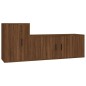 vidaXL 2-tlg. TV-Schrank-Set Braun Eichen-Optik Holzwerkstoff vidaXL 2-tlg. TV-Schrank-Set Braun Eichen-Optik Holzwerkstoff