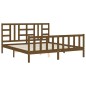 vidaXL Bettgestell mit Kopfteil Honigbraun 180x200 cm Massivholz vidaXL Bettgestell mit Kopfteil Honigbraun 180x200 cm Massivholz