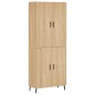 Highboard Sonoma-Eiche 69,5x34x180 cm Holzwerkstoff Highboard Sonoma-Eiche 69,5x34x180 cm Holzwerkstoff