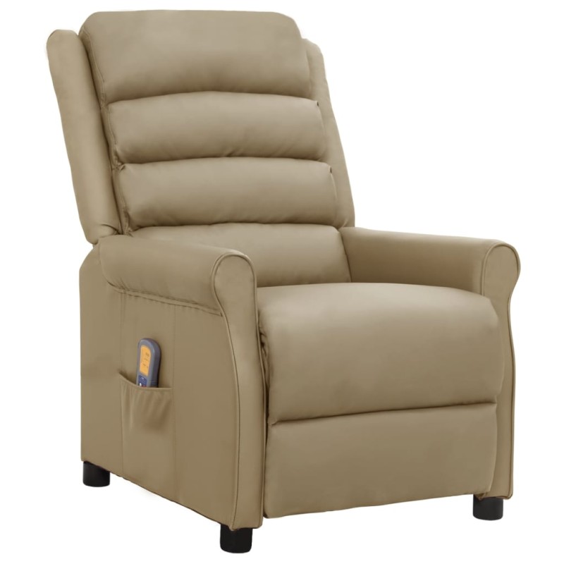 Massagesessel Cappuccino-Braun Kunstleder Massagesessel Cappuccino-Braun Kunstleder